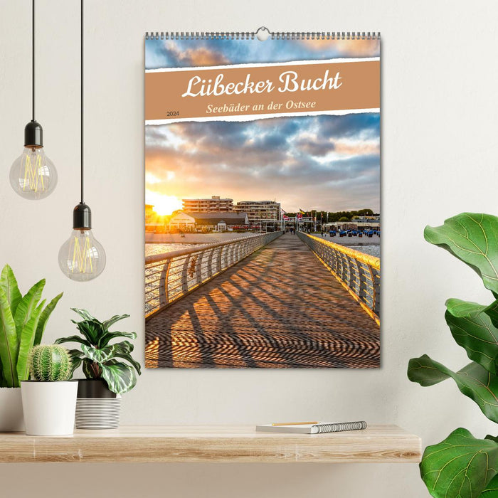 Lübecker Bucht Seebäder an der Ostsee (CALVENDO Wandkalender 2024)