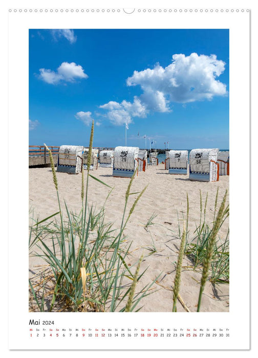 Lübecker Bucht Seebäder an der Ostsee (CALVENDO Wandkalender 2024)