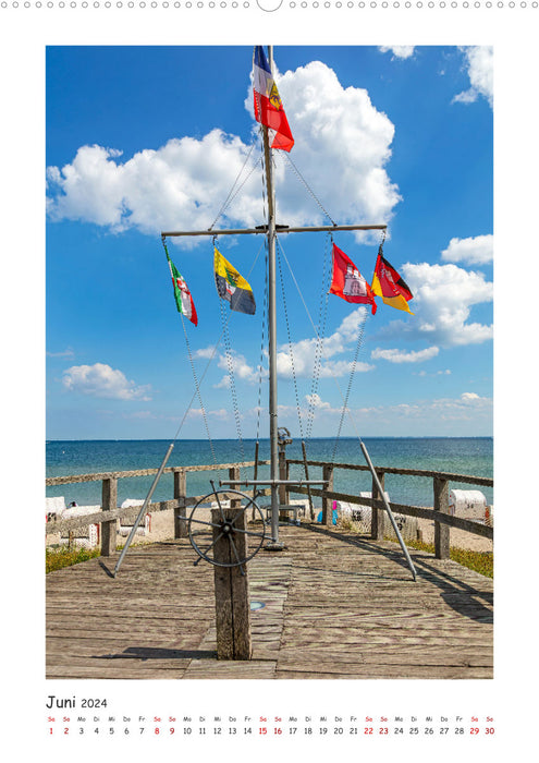 Lübecker Bucht Seebäder an der Ostsee (CALVENDO Premium Wandkalender 2024)