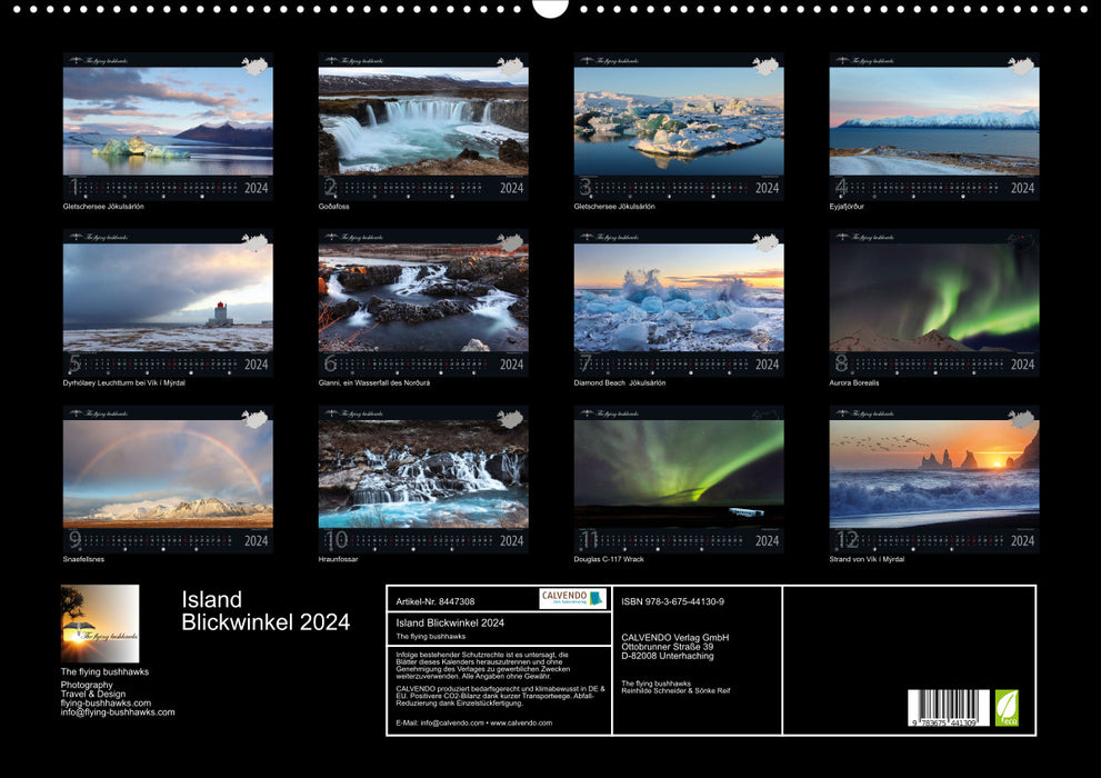 Perspective Islande 2024 (calendrier mural CALVENDO 2024) 