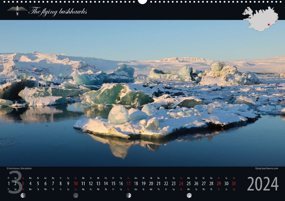 Island Blickwinkel 2024 (CALVENDO Wandkalender 2024)