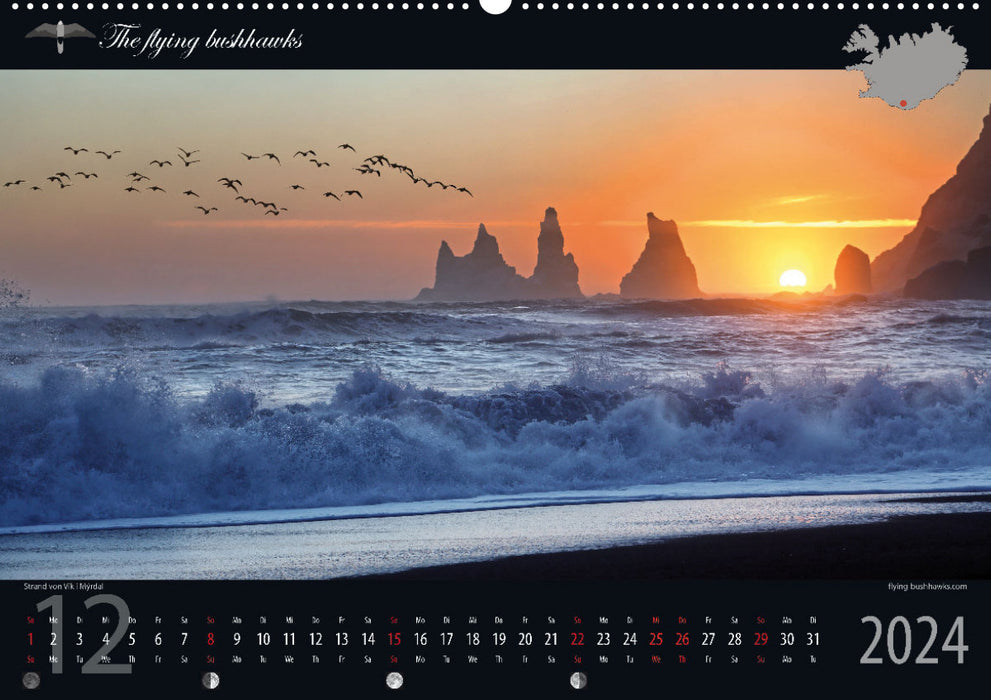 Island Blickwinkel 2024 (CALVENDO Premium Wandkalender 2024)