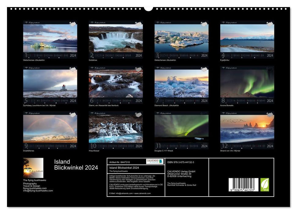 Island Blickwinkel 2024 (CALVENDO Premium Wandkalender 2024)