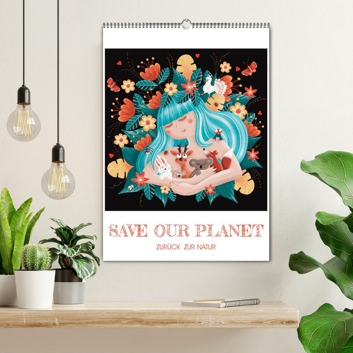 SAVE OUR PLANET - Zurück zur Natur (CALVENDO Wandkalender 2024)