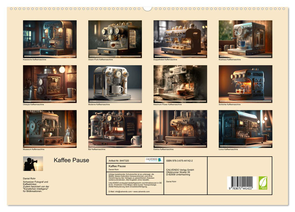 Kaffee Pause (CALVENDO Premium Wandkalender 2024)