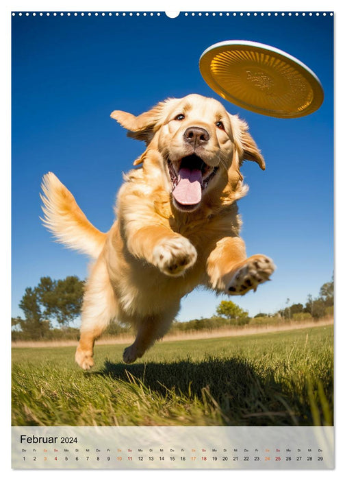 Golden Retriever - un chien pour la famille (Calendrier mural CALVENDO 2024) 
