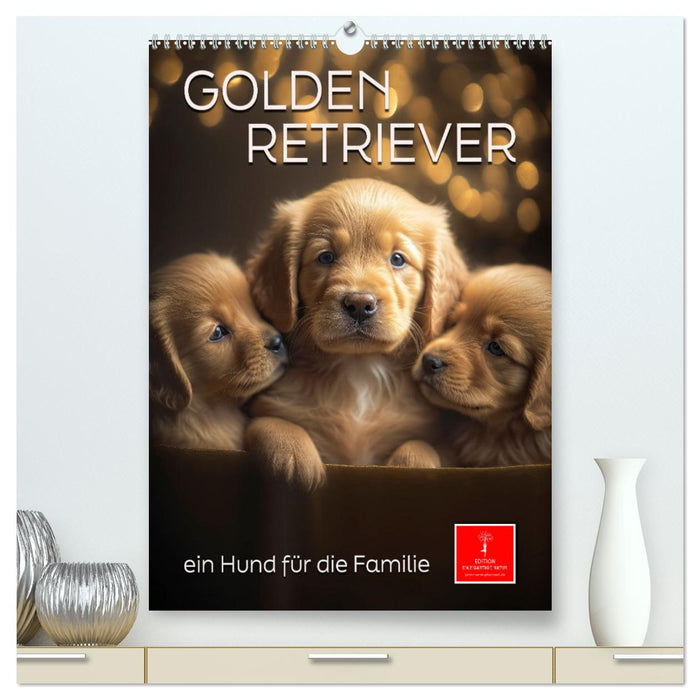 Golden Retriever - a dog for the family (CALVENDO Premium Wall Calendar 2024) 