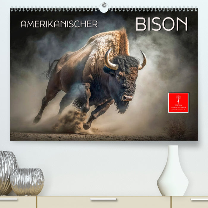 Bison d'Amérique (Calvendo Premium Calendrier mural 2024) 