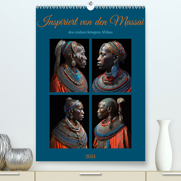 Inspiriert von den Massai, den stolzen Kriegern Afrikas (CALVENDO Premium Wandkalender 2024)