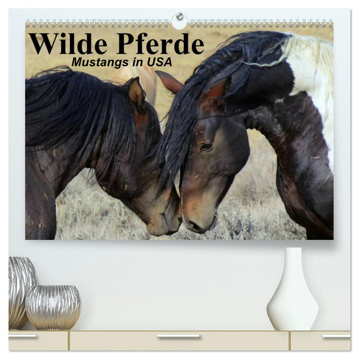 Wilde Pferde • Mustangs in USA (CALVENDO Premium Wandkalender 2024)