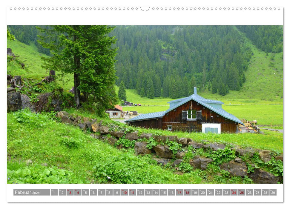 Wanderbares Ländle - Impressionen aus Vorarlberg (CALVENDO Wandkalender 2024)