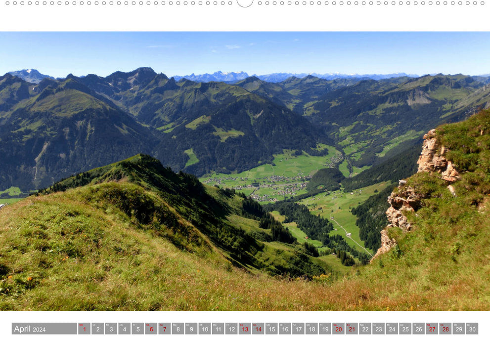 Wanderbares Ländle - Impressionen aus VorarlbergAT-Version (CALVENDO Wandkalender 2024)