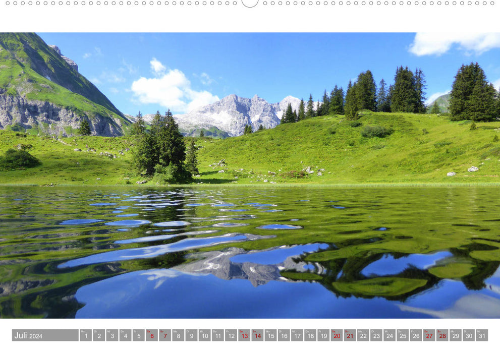 Wanderbares Ländle - Impressionen aus VorarlbergAT-Version (CALVENDO Wandkalender 2024)