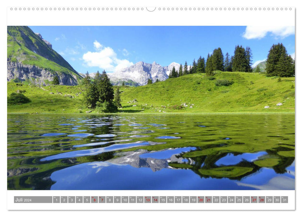 Wanderbares Ländle - Impressions from Vorarlberg (CALVENDO Premium Wall Calendar 2024) 