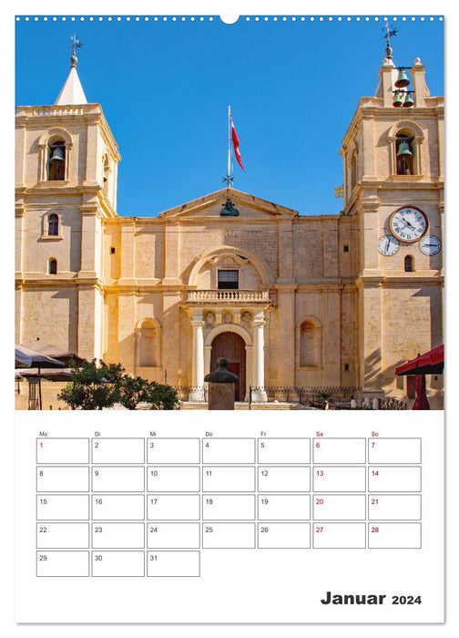 Valletta - Küstenstadt mit Charme (CALVENDO Wandkalender 2024)