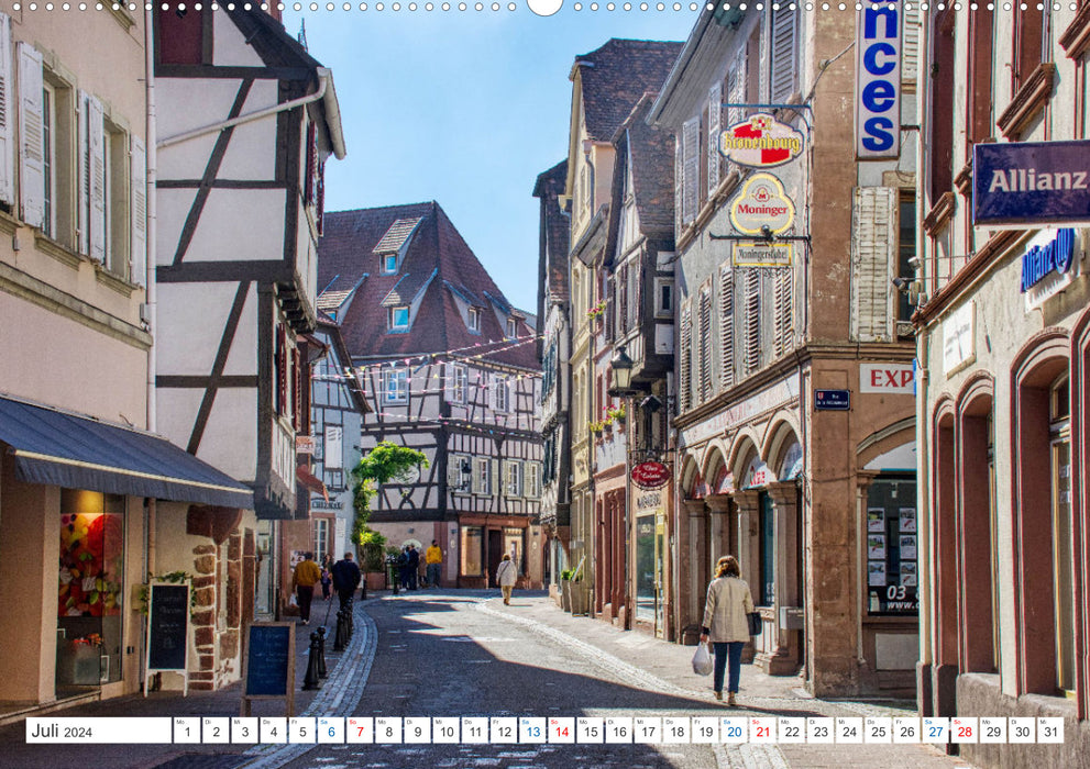 Wissembourg - Das Elsass von seiner schönsten Seite (CALVENDO Wandkalender 2024)