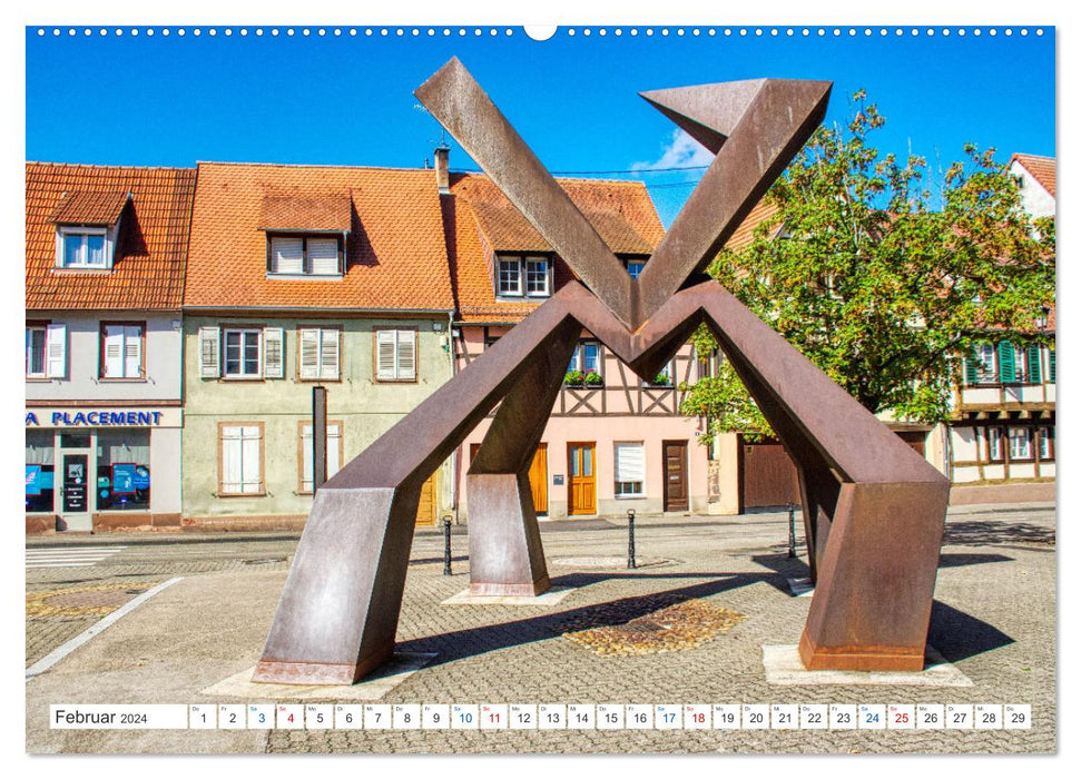 Wissembourg - Das Elsass von seiner schönsten Seite (CALVENDO Premium Wandkalender 2024)