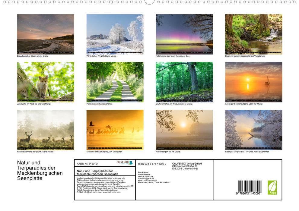 Natur und Tierparadies (CALVENDO Premium Wandkalender 2024)