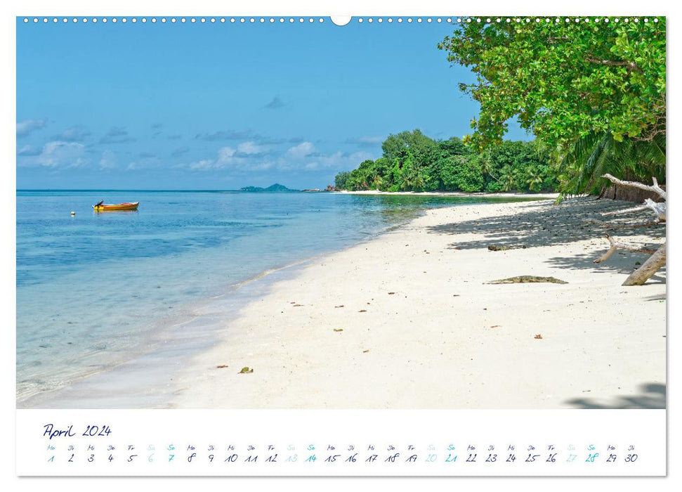 Fabulous Seychelles - Idyll in the Indian Ocean (CALVENDO wall calendar 2024) 