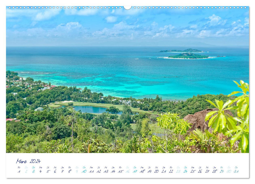 Sagenhafte Seychellen - Idylle im Indischen Ozean (CALVENDO Premium Wandkalender 2024)