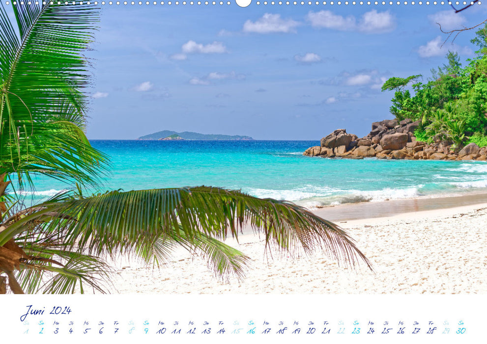 Fabuleuses Seychelles – Idylle dans l'océan Indien (Calvendo Premium Wall Calendar 2024) 