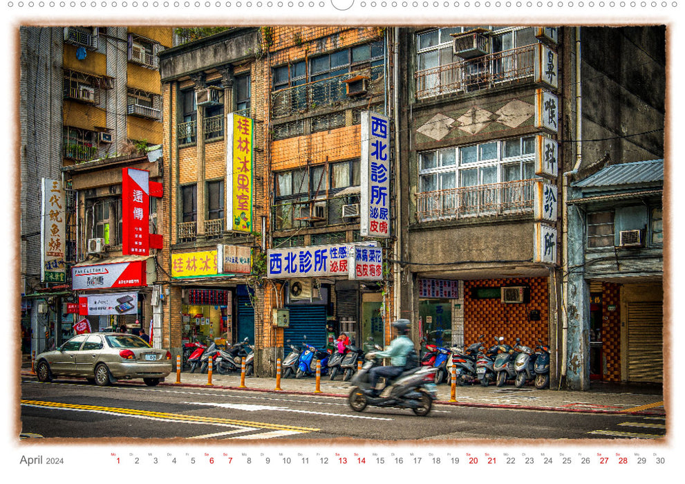 Taipei, capitale de Taïwan (calendrier mural CALVENDO 2024) 