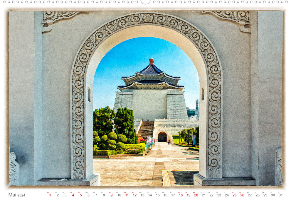 Taipeh, Hauptstadt von Taiwan (CALVENDO Wandkalender 2024)