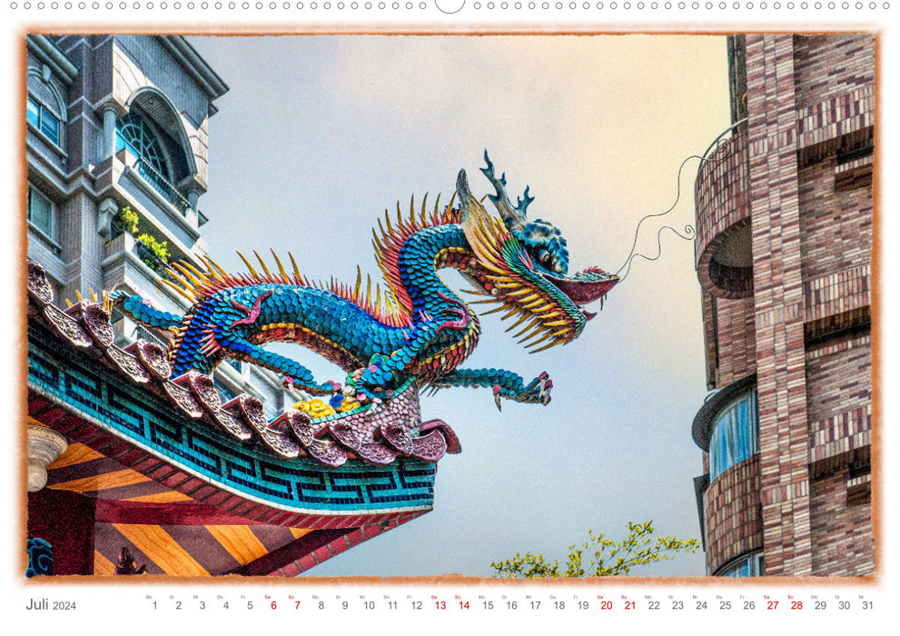 Taipeh, Hauptstadt von Taiwan (CALVENDO Wandkalender 2024)