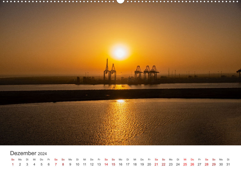 Suezkanal - Impressionen (CALVENDO Premium Wandkalender 2024)