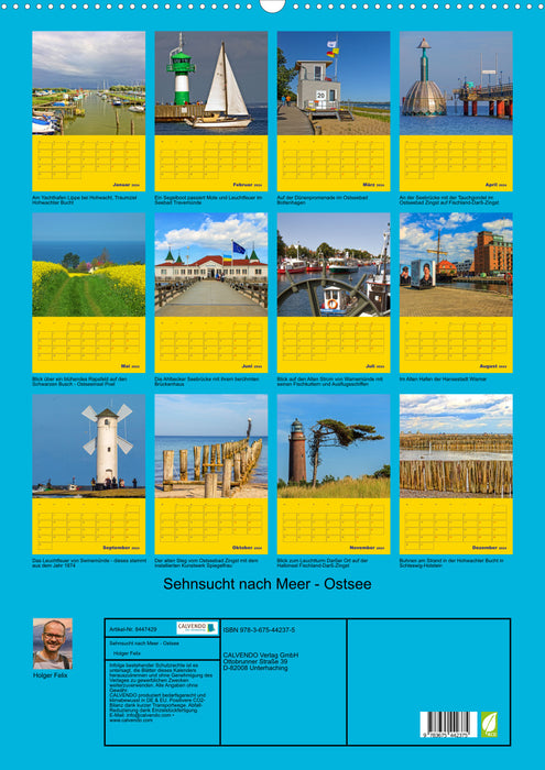 Sehnsucht nach Meer - Ostsee (CALVENDO Wandkalender 2024)