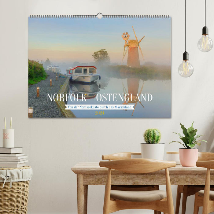 Norfolk - East England: From the North Sea coast through the marshland (CALVENDO wall calendar 2024) 