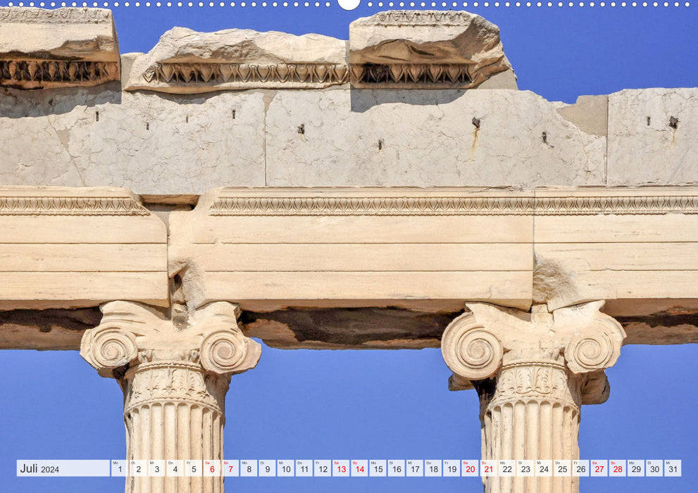 Die Architektur des alten Griechenlands (CALVENDO Wandkalender 2024)