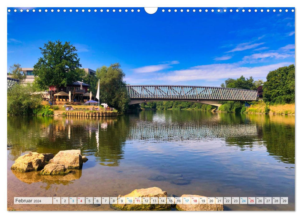 Romantische Orte am Neckar (CALVENDO Wandkalender 2024)