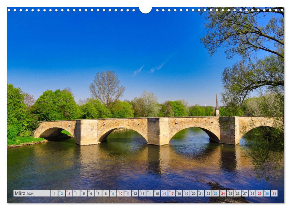 Romantische Orte am Neckar (CALVENDO Wandkalender 2024)