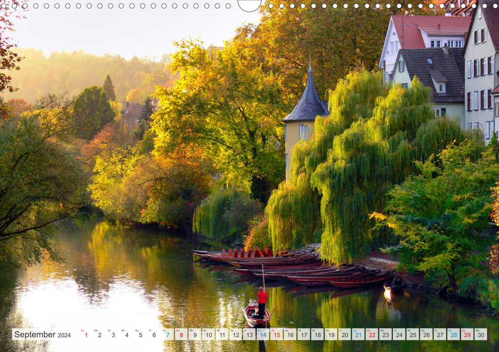 Romantische Orte am Neckar (CALVENDO Wandkalender 2024)