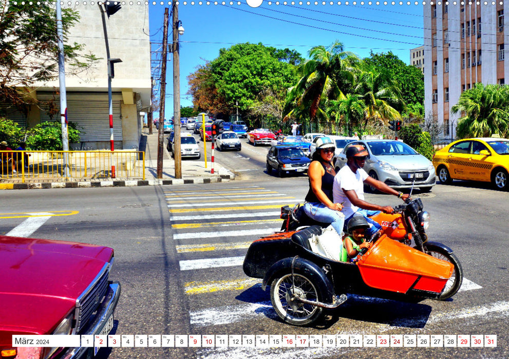 MZ BIKER - Ein Motorrad der DDR in Kuba (CALVENDO Wandkalender 2024)