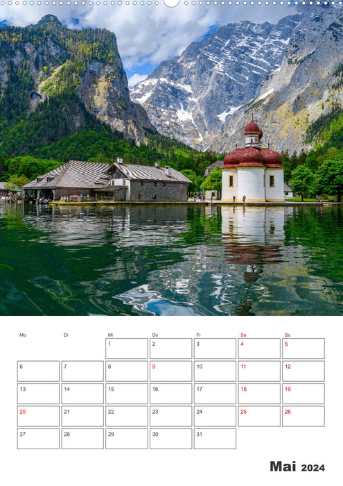 Vier Jahreszeiten im Berchtesgadener Land (CALVENDO Premium Wandkalender 2024)