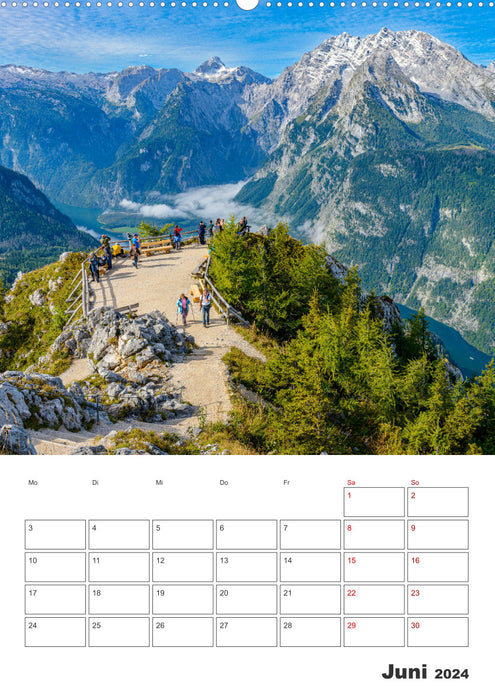 Vier Jahreszeiten im Berchtesgadener Land (CALVENDO Premium Wandkalender 2024)