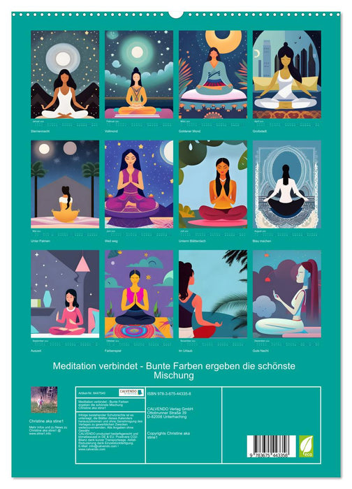 Meditation connects (CALVENDO Premium Wall Calendar 2024) 