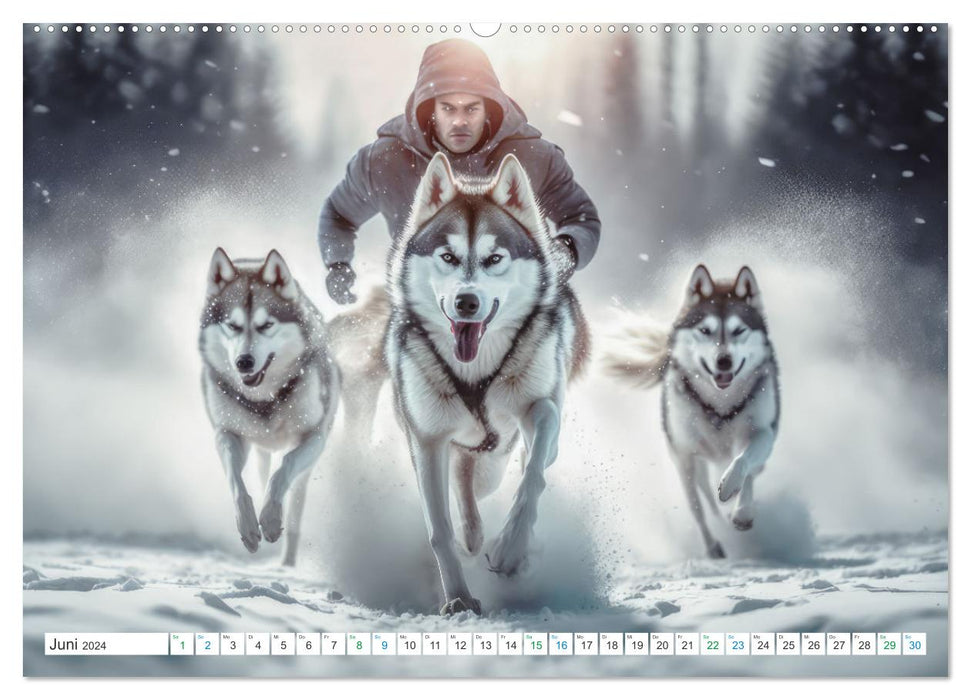 Husky Faszination (CALVENDO Wandkalender 2024)