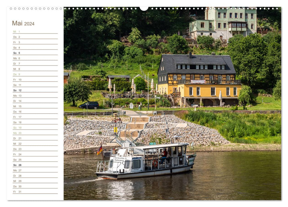 Königstein Perspektiven - Elbsandstein (CALVENDO Premium Wandkalender 2024)