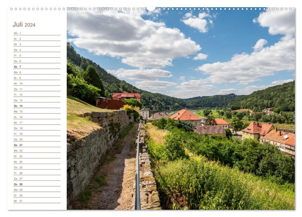 Königstein Perspektiven - Elbsandstein (CALVENDO Premium Wandkalender 2024)