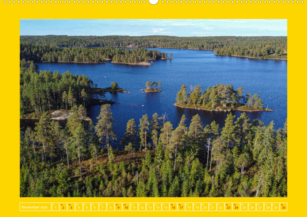 La Terre de la Liberté Suède (Calvendo Premium Calendrier mural 2024) 