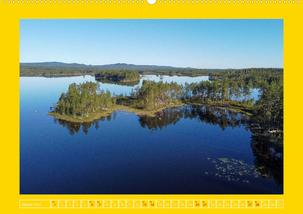 La Terre de la Liberté Suède (Calvendo Premium Calendrier mural 2024) 