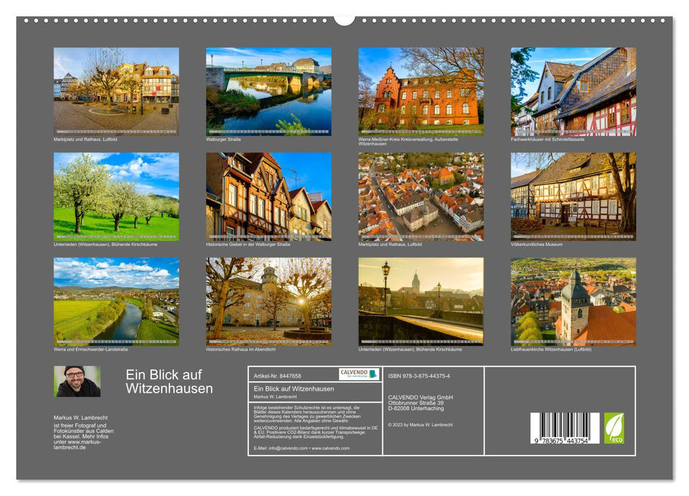 Ein Blick auf Witzenhausen (CALVENDO Premium Wandkalender 2024)