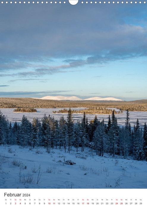 Winter in Lappland - Bezaubernde Schönheit (CALVENDO Wandkalender 2024)