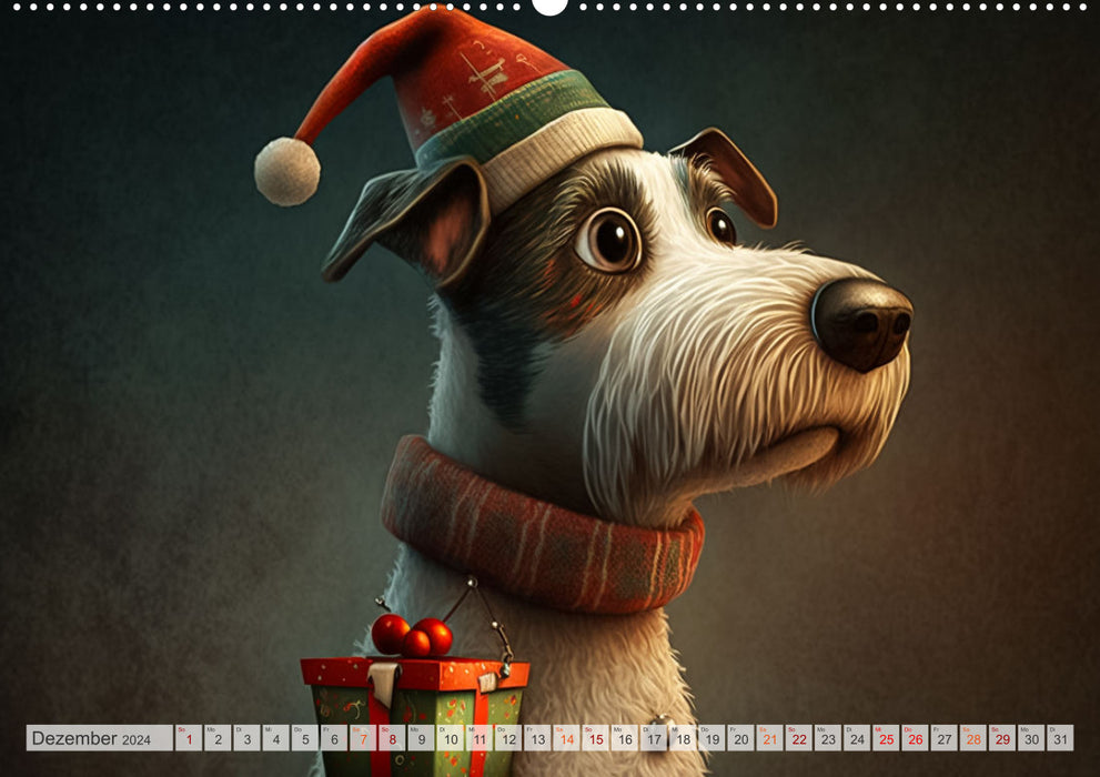 Comic Hunde (CALVENDO Premium Wandkalender 2024)