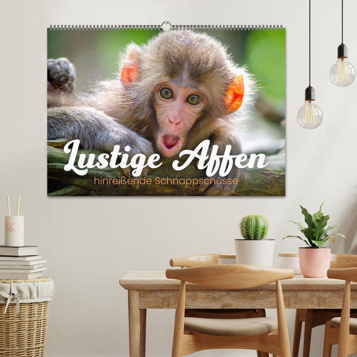 Funny monkeys - adorable snapshots (CALVENDO wall calendar 2024) 