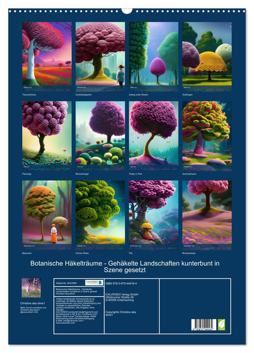 Botanische Häkelträume (CALVENDO Wandkalender 2024)