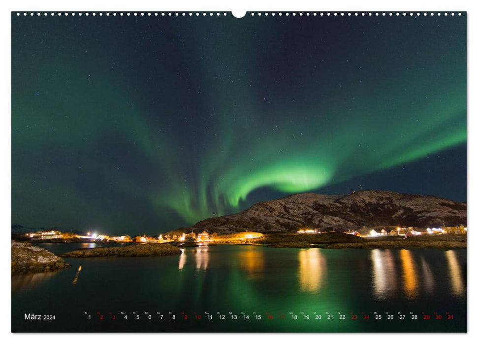 The fascination of the northern lights (CALVENDO wall calendar 2024) 